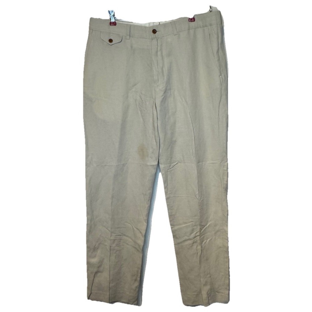 Polo Ralph Lauren Men's Dress Pants Relaxed Trousers Chino Mid-Rise Khaki 34X32